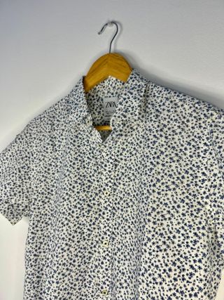 Camisa Zara Slim Fit Estampada