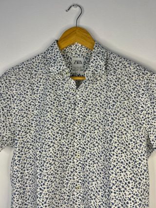 Camisa Zara Slim Fit Estampada