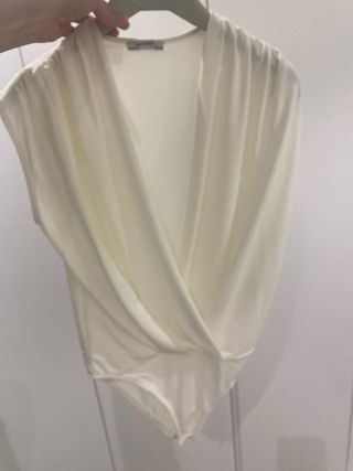 Body cruzado blanco Zara