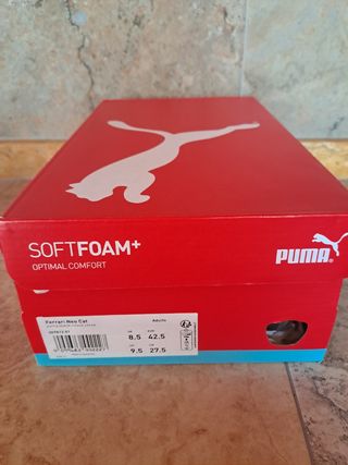 Tenis Puma Ferrari Negros y Rojos