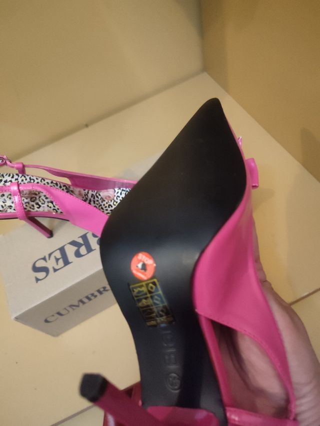 Zapatos Sandalia Rosa con Lazo