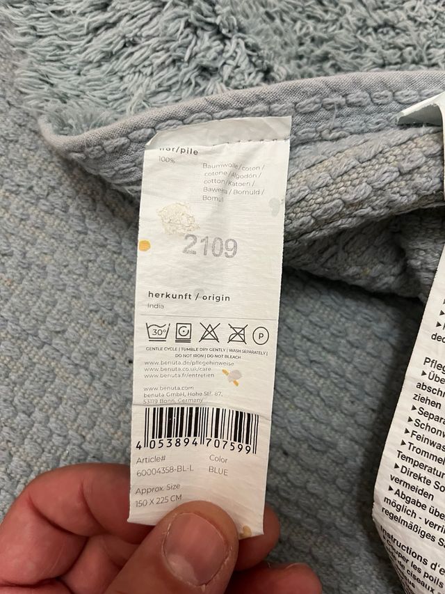 Alfombra Infantil Lorena Canals Estrellas Azul