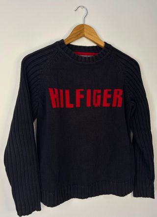 Tommy Hilfiger Jumper Preto Bordado