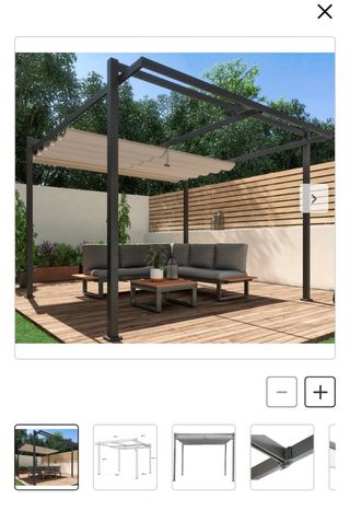 Pérgola Aluminio Leroy Merlin Gris