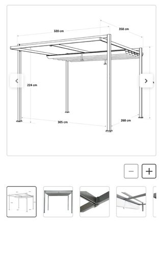 Pérgola Aluminio Leroy Merlin Gris