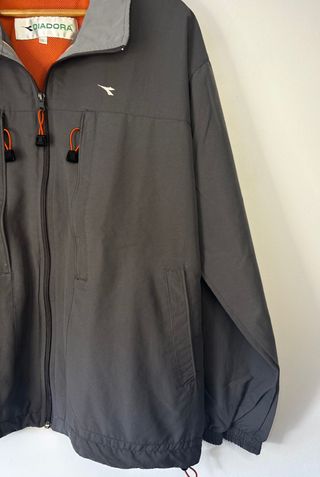 Casaco Diadora Vintage Cinza Tamanho L