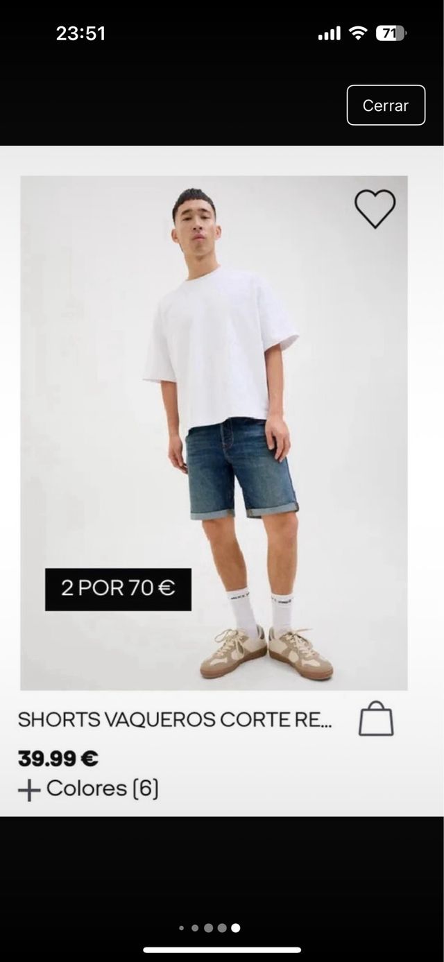 Vaqueros cortos Jack & Jones Regular Fit