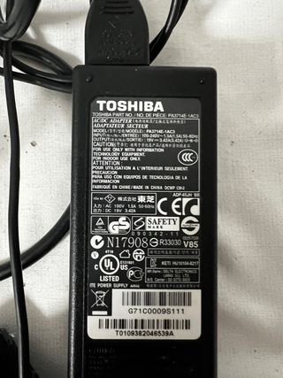 Cargador Toshiba PA3714E-1AC3 19V 3.42A