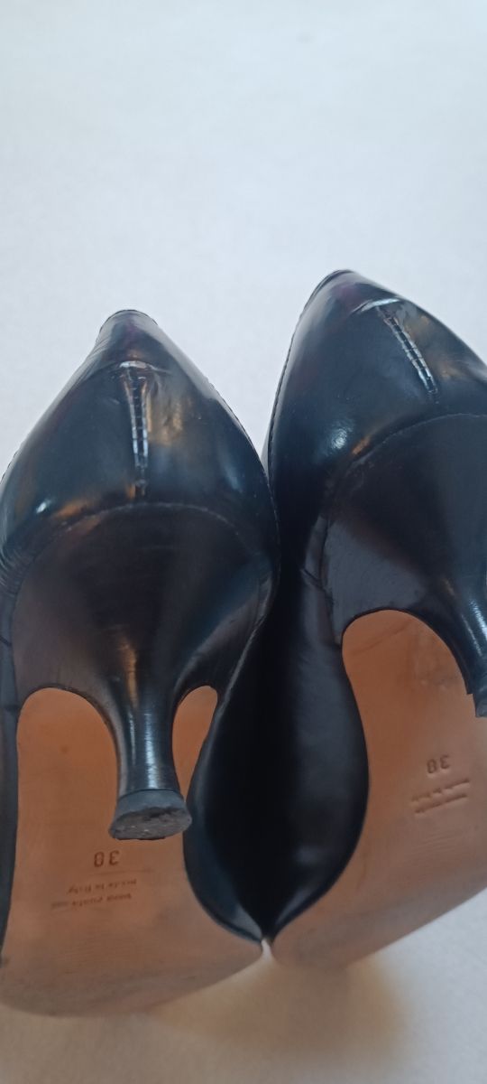 Décolleté Moero Pelle Nere Tg 38