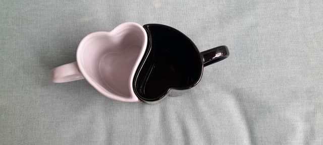 Tazas Corazón París Blanco y Negro