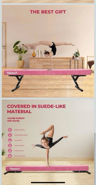 Barra de gimnasia Aerobik rosa