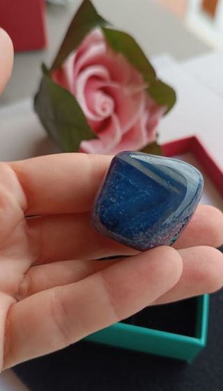 Agata burattata blu maxi 38g