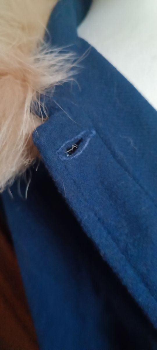 Mantella poncho vintage pellicciotto