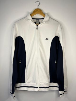 Casaco Nike Vintage Branco e Preto Tamanho L
