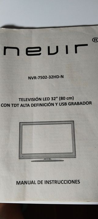 Televisión Nevir 32 LED TDT USB HD