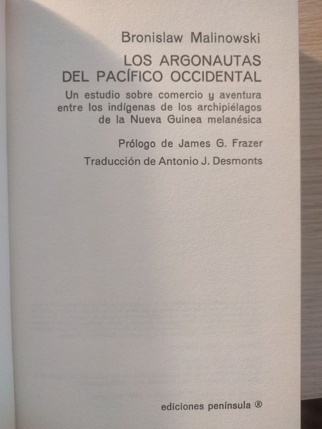 Los Argonautas Del Pacífico Occidental