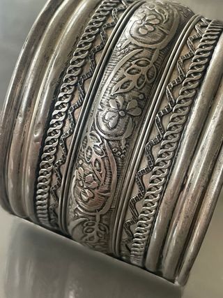 Bracciale vintage semi rigido indiano