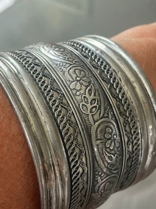 Bracciale vintage semi rigido indiano