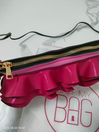 Save My Bag tracolla fucsia e nera