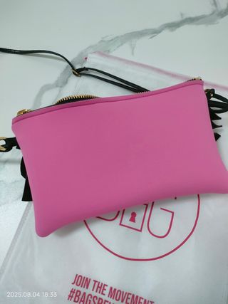 Save My Bag tracolla fucsia e nera