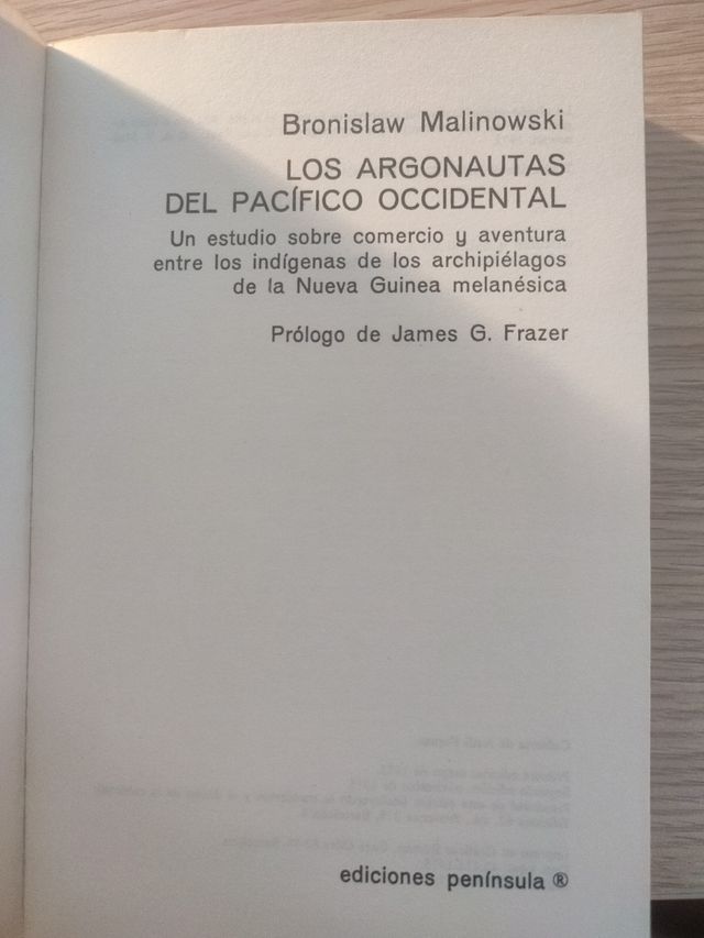 Los Argonautas Del Pacífico Occidental