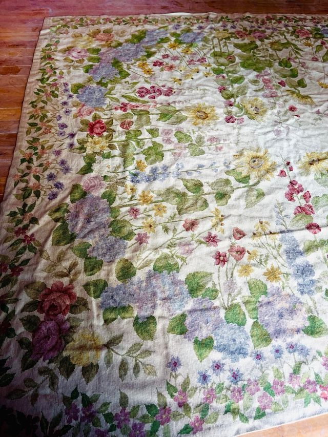 Alfombra Aubusson floral