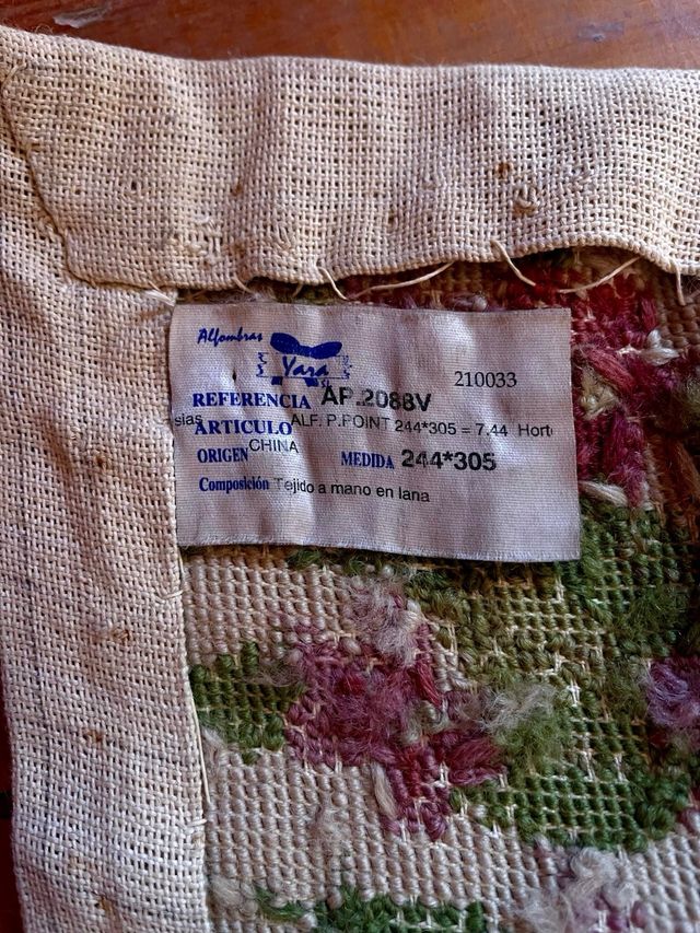 Alfombra Aubusson floral