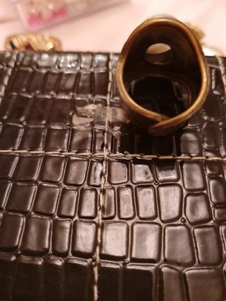 Anillo Plata Ley Dorado Piedra Grande