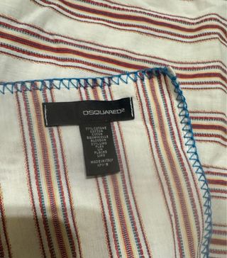 Bandana Dsquared2 Algodón Lino Rayas
