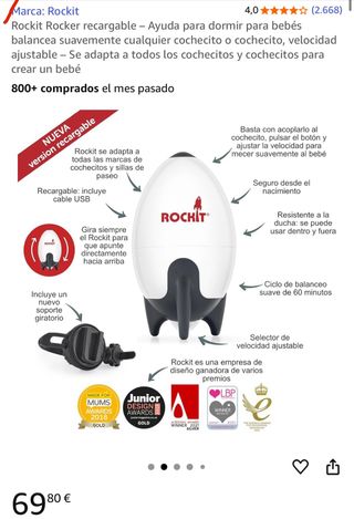 Mecedor Rockit Babyrocker Recargable