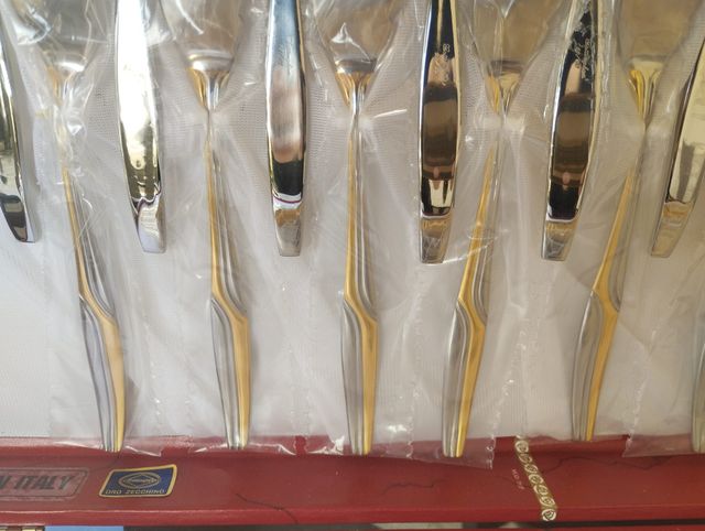Cubertería de Pescado Gottinghen Chapada en Oro