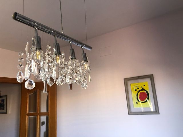 Lámpara cristales minimal