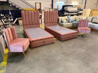 Sofá Marroquí Beige y Dorado