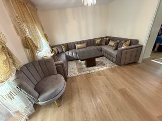 Sofá Marroquí Beige y Dorado