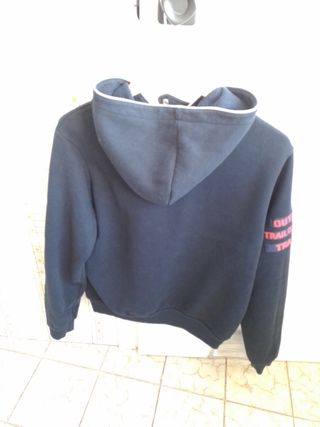 Sudadera con capucha azul