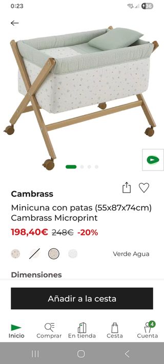 Minicuna Cambrass con patas