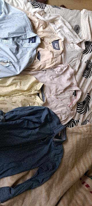 Camisas de hombre talla s. Algodón y lino.