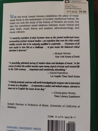 Contemplating Music: Challenges to Musicology