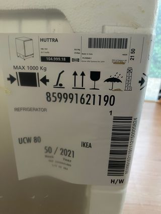 Nevera  IKEA HUTTRA