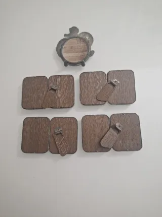 Conjunto 5 porta fotos antiguos