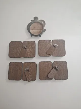 Conjunto 5 porta fotos antiguos