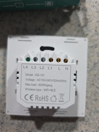 Interruptor Luz Inteligente WiFi Blanco