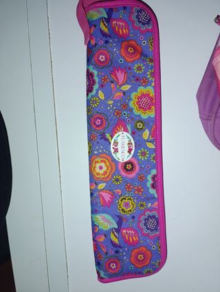 Funda de flauta con estampado floral Flamenco