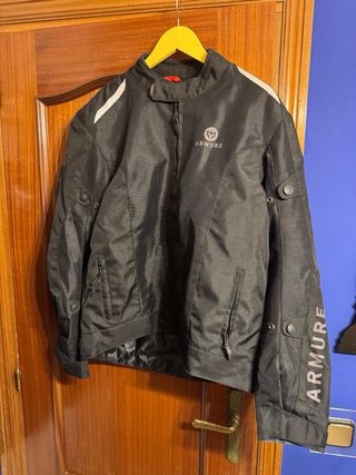 Chaqueta Moto Armure Verano Ligera Negra
