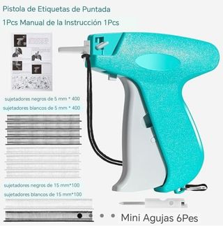 Pistola Etiquetadora Ropa Rosa + 5000 Etiquetas