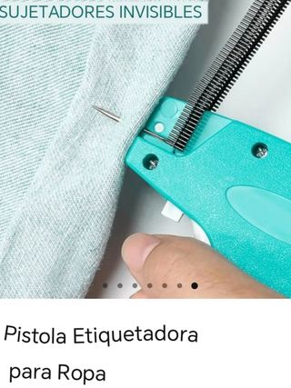 Pistola Etiquetadora Ropa Rosa + 5000 Etiquetas