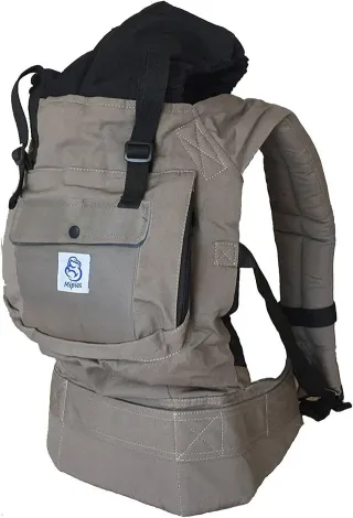 Mochila portabebés ergonómica. 