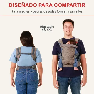 Mochila portabebés ergonómica. 