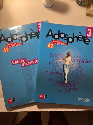 Libro de frances A2.
Méthode de français 3. Adosp