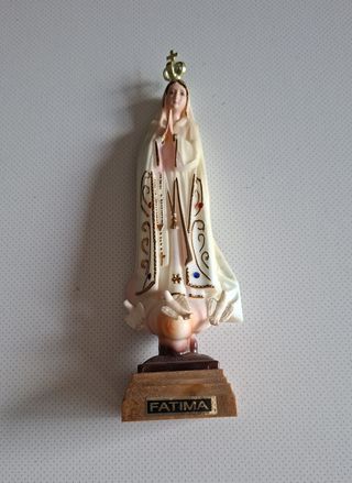 Imagem de Nossa Senhora de Fátima, vintage, 18.5cm